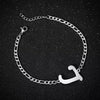 Retro Stainless Steel Letter Charm Bracelet For Women Electroplated Text Jewelry Wholesale