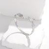 Retro Stainless Steel Open Bracelet With Feather And Cross Design Electroplated For Female