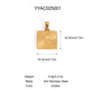 Retro Stainless Steel Pendant Jewelry With Cross And Star Pattern Vacuum Real Gold Electroplating In Pvd Furnace
