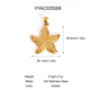 Retro Stainless Steel Pendant Jewelry With Cross And Star Pattern Vacuum Real Gold Electroplating In Pvd Furnace