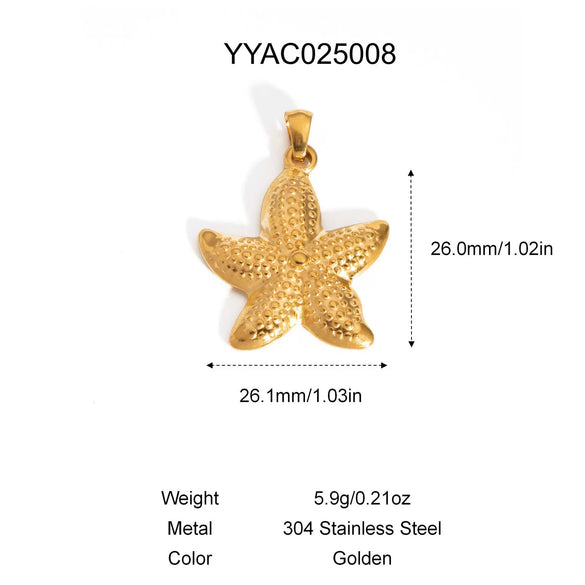 Retro Stainless Steel Pendant Jewelry With Cross And Star Pattern Vacuum Real Gold Electroplating In Pvd Furnace