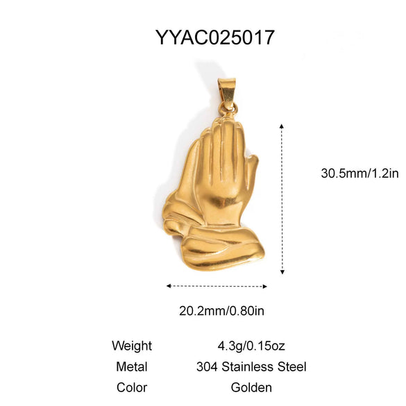 Retro Stainless Steel Pendant Jewelry With Cross And Star Pattern Vacuum Real Gold Electroplating In Pvd Furnace