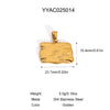 Retro Stainless Steel Pendant Jewelry With Cross And Star Pattern Vacuum Real Gold Electroplating In Pvd Furnace