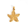 Retro Stainless Steel Pendant Jewelry With Cross And Star Pattern Vacuum Real Gold Electroplating In Pvd Furnace
