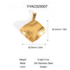 Retro Stainless Steel Pendant Jewelry With Cross And Star Pattern Vacuum Real Gold Electroplating In Pvd Furnace