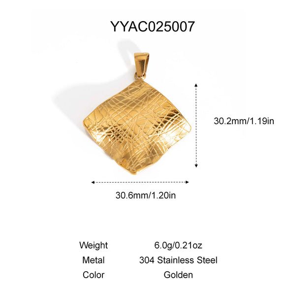 Retro Stainless Steel Pendant Jewelry With Cross And Star Pattern Vacuum Real Gold Electroplating In Pvd Furnace