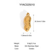 Retro Stainless Steel Pendant Jewelry With Cross And Star Pattern Vacuum Real Gold Electroplating In Pvd Furnace
