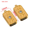 Retro Stainless Steel Star Sun Pendant Diy Bracelet Accessories With Electroplating