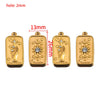 Retro Stainless Steel Star Sun Pendant Diy Bracelet Accessories With Electroplating