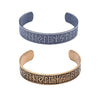 Retro Stainless Steel Text Bracelet For Men With Electroplated Finish Wholesale Fashion Jewelry Accessory