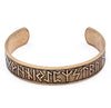Retro Stainless Steel Text Bracelet For Men With Electroplated Finish Wholesale Fashion Jewelry Accessory