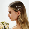 Retro Star And Moon Rhinestone Metal Hair Clip For Women Minimalist Bangs Side Clip Fashion Hair Accessory
