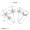 Retro Star And Moon Rhinestone Metal Hair Clip For Women Minimalist Bangs Side Clip Fashion Hair Accessory
