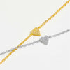 Retro 925 Sterling Silver Heart Shaped Women's Bracelet With Multi Adjustable Buckle Geometric Pattern Platinum Or 18K Gold Electroplating And Zircon Inlay
