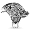 Retro Style Alloy Eagle Ring For Men With Electroplating Treatment