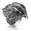 Retro Style Alloy Eagle Ring For Men With Electroplating Treatment