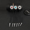 Retro Style Alloy Woolen Chain With Petal Gemstone Electroplated Bolo Tie For Men And Women