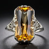 Retro Style Copper Geometric Hollow Carved Jewelry For Women With Golden Purple Crystal Electroplated Finish