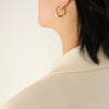 Retro Style Geometric Imitation Pearl Inlaid 316L Stainless Steel Goldplated Ring Knotted Earrings