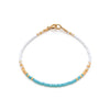 Retro Style Glass Glaze Miyuki Rice Bead Hand Woven Geometric Pattern Thin Girl's Small Bracelet For Women