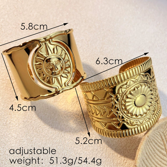 Retro Style Stainless Steel Electroplated Bracelet