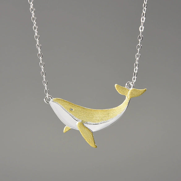 Retro Style Sterling Silver S925 Whale Ring With Electroplating Treatment