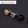 Retro Style Titanium Steel Sixpointed Star Ushaped Electroplated Ring And Bracelet Accessories