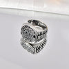 Retro Style Titanium Steel Sixpointed Star Ushaped Electroplated Ring And Bracelet Accessories