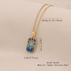 Retro Tarot Love Fish Heart Shape Stainless Steel Pendant Necklace