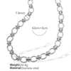 Retro 316L Stainless Steel Bracelet And Clavicle Chain With Plant Flower Pattern And Electroplating Treatment For Unisex