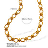 Retro 316L Stainless Steel Bracelet And Clavicle Chain With Plant Flower Pattern And Electroplating Treatment For Unisex
