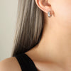 Retro 316L Stainless Steel Gold Plated Geometric Earrings For Women