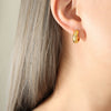 Retro 316L Stainless Steel Gold Plated Geometric Earrings For Women