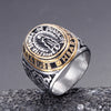 Retro Titanium Steel Men's Ring Handmade Punk Style Fashion Jewelry For Men And Unisex Wear