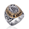 Retro Titanium Steel Men's Ring Handmade Punk Style Fashion Jewelry For Men And Unisex Wear