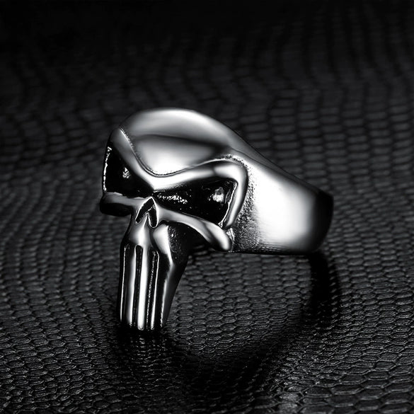 Retro Titanium Steel Ring With Applied Oil Processing