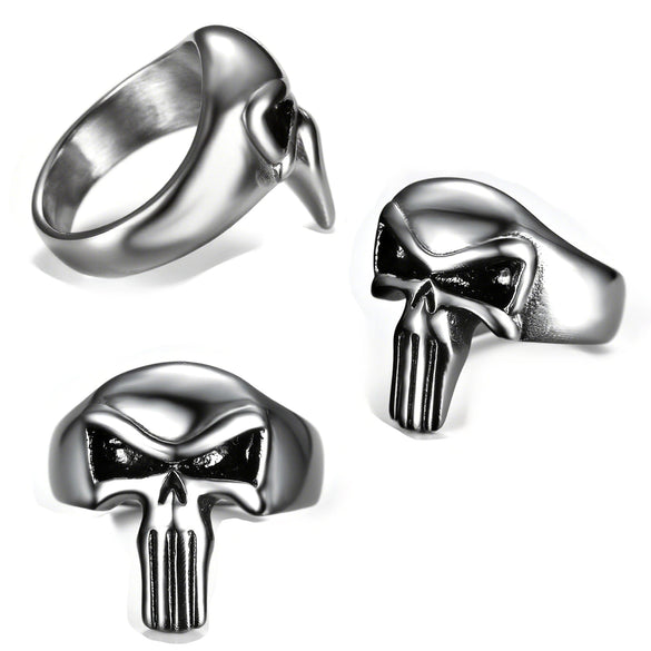 Retro Titanium Steel Ring With Applied Oil Processing