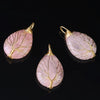 Retro Tree Water Droplets Natural Stone Crystal Charms