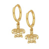 Retro Turtle Animal Ear Buckle Earrings For Women With Silver Needle And Copper Electroplated Fashion Jewelry