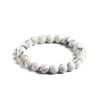 Retro Unisex White Turquoise Crystal Bead Bracelet Simple Geometric Round Bead Bracelet Wholesale Gift