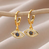 Retro Vintage Geometric Imitation Pearl Electroplated Earrings For Women