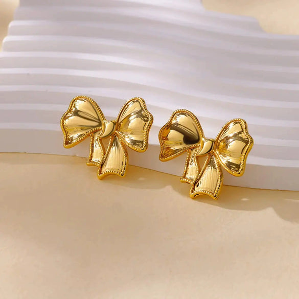 Retro Vintage Geometric Imitation Pearl Electroplated Earrings For Women