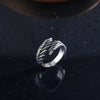 Retro Wings Copper Plating Silver Plated Men'S Rings