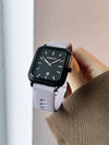 Retro Women's Watch Silicone Strap Alloy Case Square Dial Stainless Steel Buckle