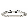 Retro Zircon Crown Beaded Handmade Woven Adjustable Bracelet For Men And Women