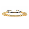 Retro Zircon Crown Beaded Handmade Woven Adjustable Bracelet For Men And Women