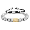 Retro Zircon Crown Beaded Handmade Woven Adjustable Bracelet For Men And Women
