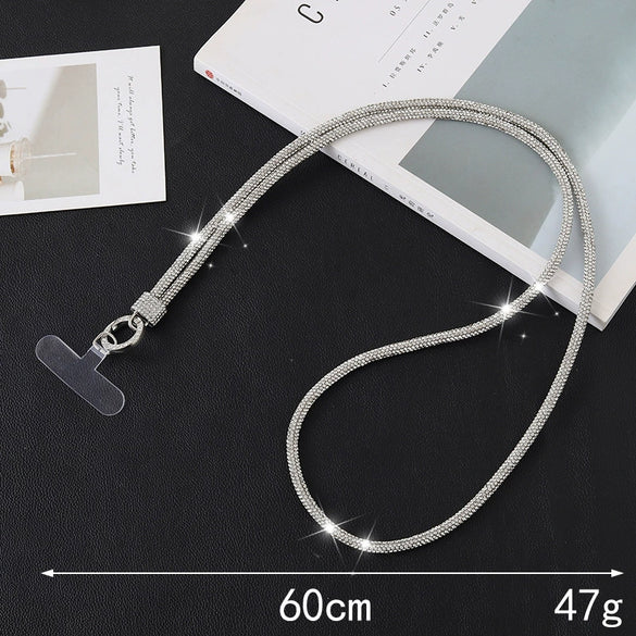 Rhinestone Crossbody Bag Keychain Mobile Phone Pendant Mobile Phone Lanyard Light Luxury Semimanual