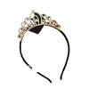 Rhinestone Hair Band Jewelry Elegant Bridal Crown Headwear Electroplated For Women