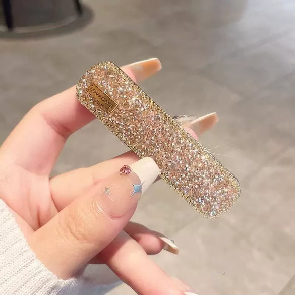 Rhinestone Handmade Geometric Fashion Women's Bb Hair Clip Hair Accessory